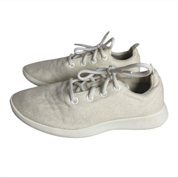 AllBirds Women's Merino Wool Runners cream off white sneaker Size 10 - Picture 2 of 9